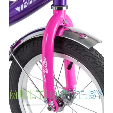 Детский велосипед Novatrack Vector 163VECTOR.LC20 (фиолетовый/розовый, 2020) картинка 3